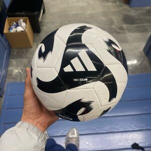 Adidas Tiro Club Soccer Ball White/Black Size 5